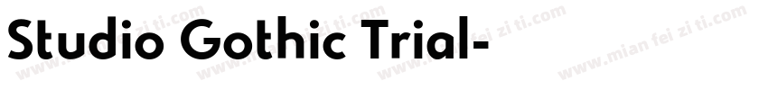Studio Gothic Trial字体转换
